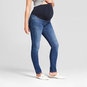 Maternity crossover panel jeggings
